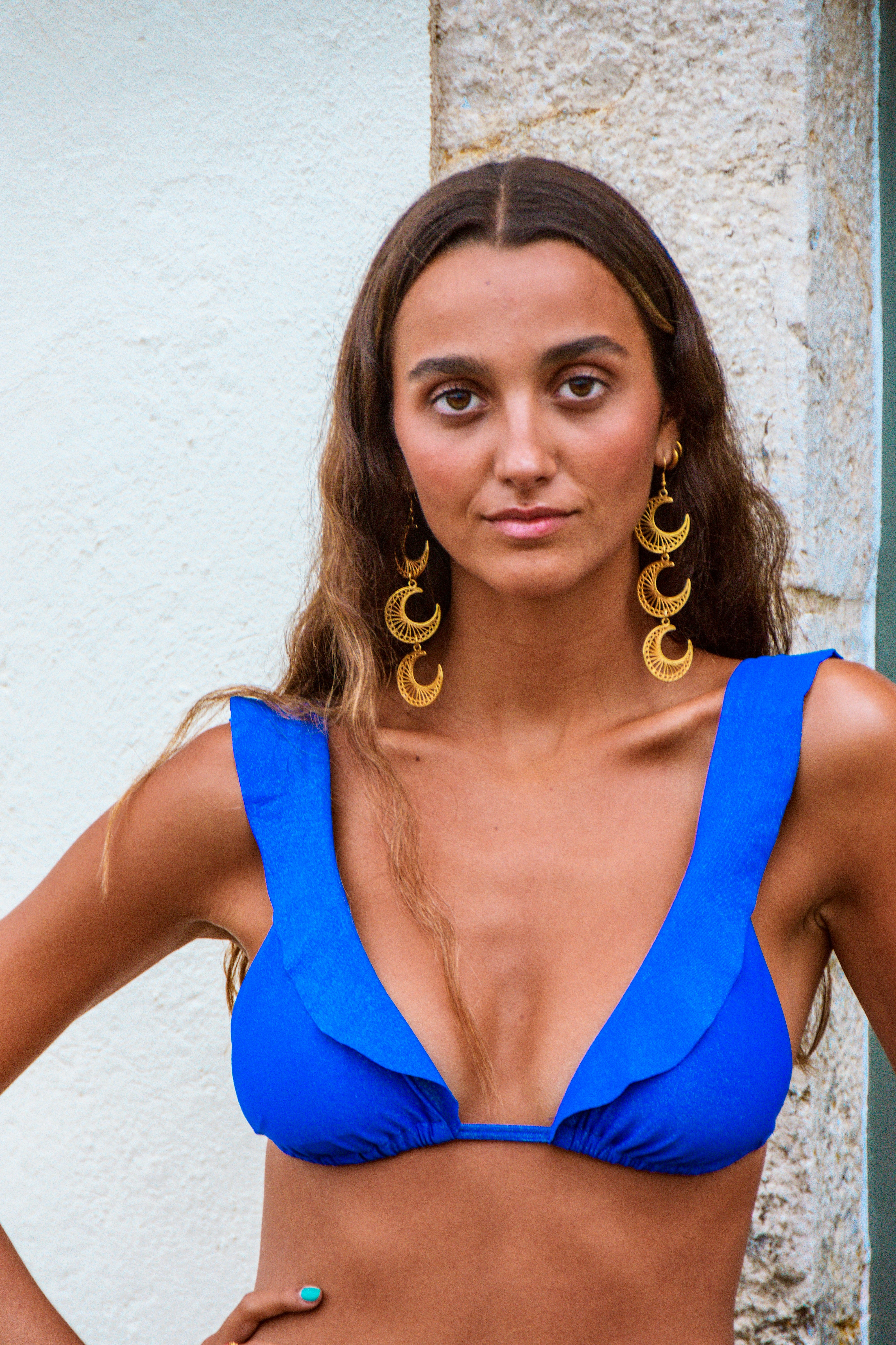 BIKINI GARDA LÚREX AZUL ELÉCTRICO Cotton Sail Swimwear