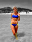 BIKINI AMALFI AZUL ROYAL Y AMARILLO NEÓN Cotton Sail Swimwear