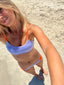 BIKINI AMALFI LAVANDA Y NARANJA FLÚOR Cotton Sail Swimwear