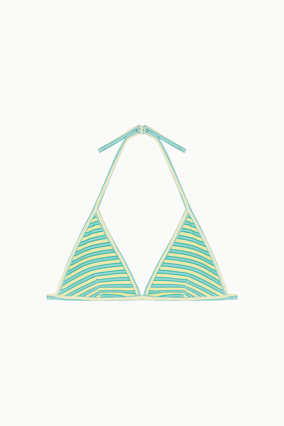 TOP MINIMAL DE RAYAS AMARILLO Y VERDE Cotton Sail Swimwear