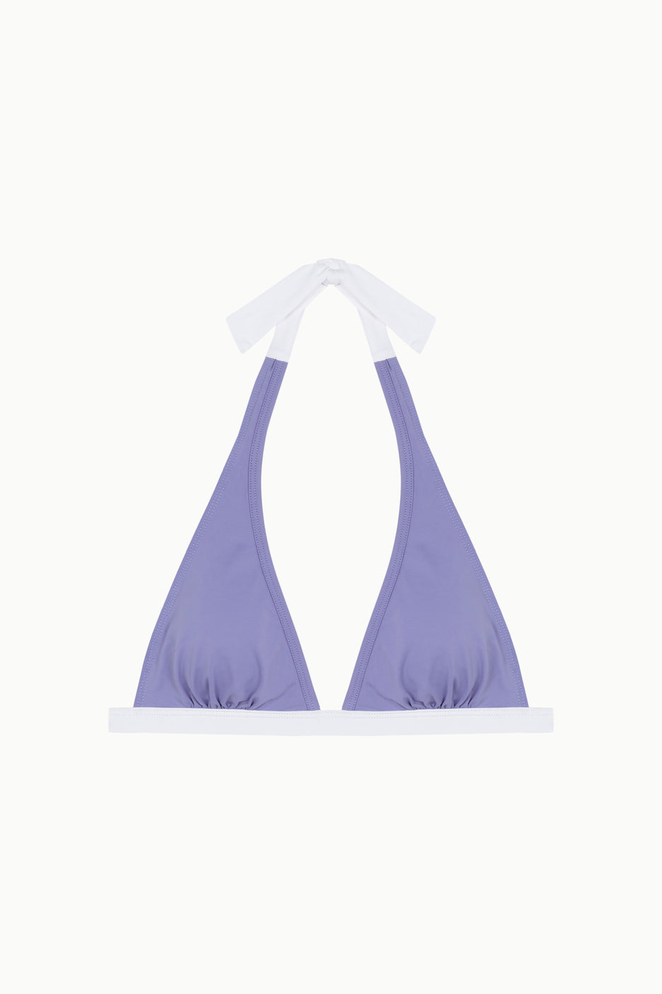 TOP BALI LAVANDA Y BLANCO Cotton Sail Swimwear