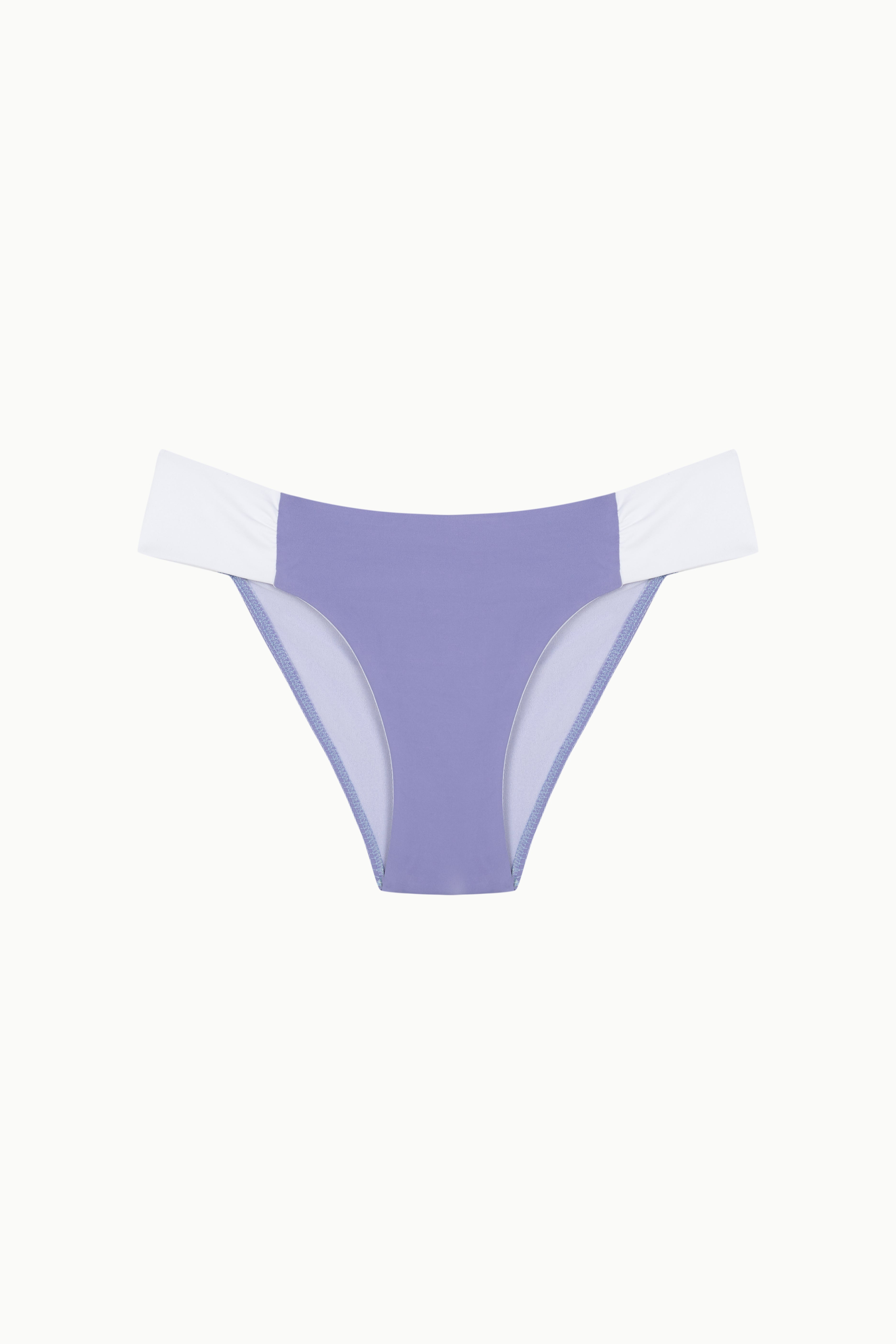 BRAGUITA BALI LAVANDA Y BLANCO Cotton Sail Swimwear