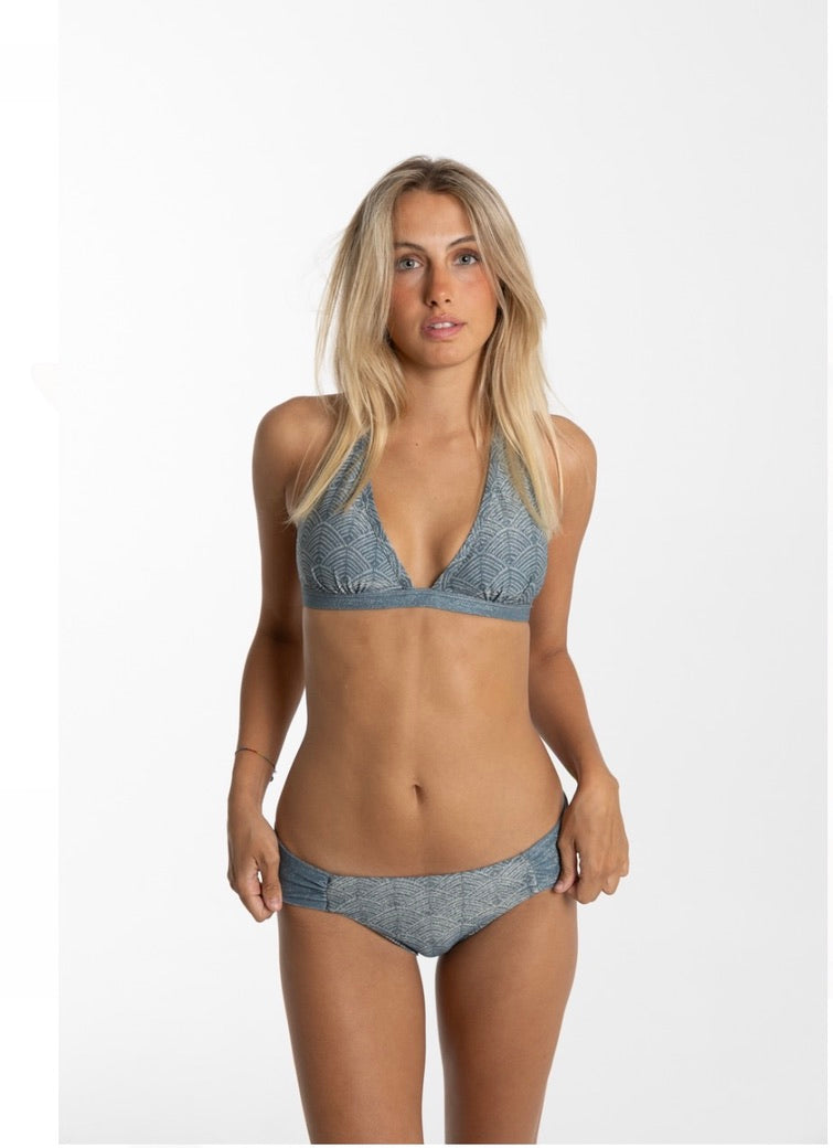 TOP BALI LÚREX NENÚFARES Cotton Sail Swimwear