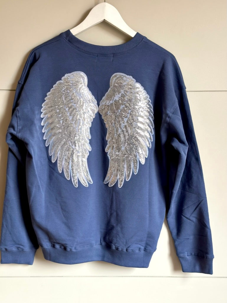 SUDADERA ALAS AZUL INDIGO Cotton Sail Swimwear