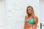 Bikini Minimal verde agua y violeta Cotton Sail Swimwear