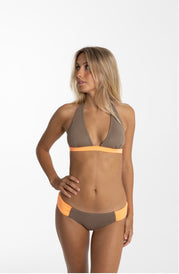 BRAGUITA BALI TOPO Y SALMÓN Cotton Sail Swimwear