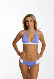 TOP BALI LAVANDA Y BLANCO Cotton Sail Swimwear