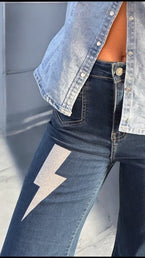 JEAN RAYO GLITTER PLATA Cotton Sail Swimwear