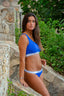 BIKINI ASIMÉTRICO AZUL ROYAL Y PLATA Cotton Sail Swimwear