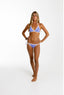 BRAGUITA MINIMAL LAVANDA Y BLANCO Cotton Sail Swimwear