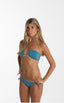 TOP IBIZA LÚREX VERDE PETRÓLEO Cotton Sail Swimwear