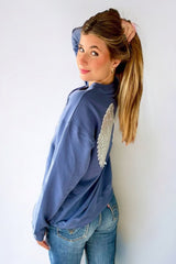 SUDADERA ALAS AZUL INDIGO Cotton Sail Swimwear