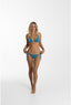 BRAGUITA HOOP LÚREX VERDE PETRÓLEO Cotton Sail Swimwear
