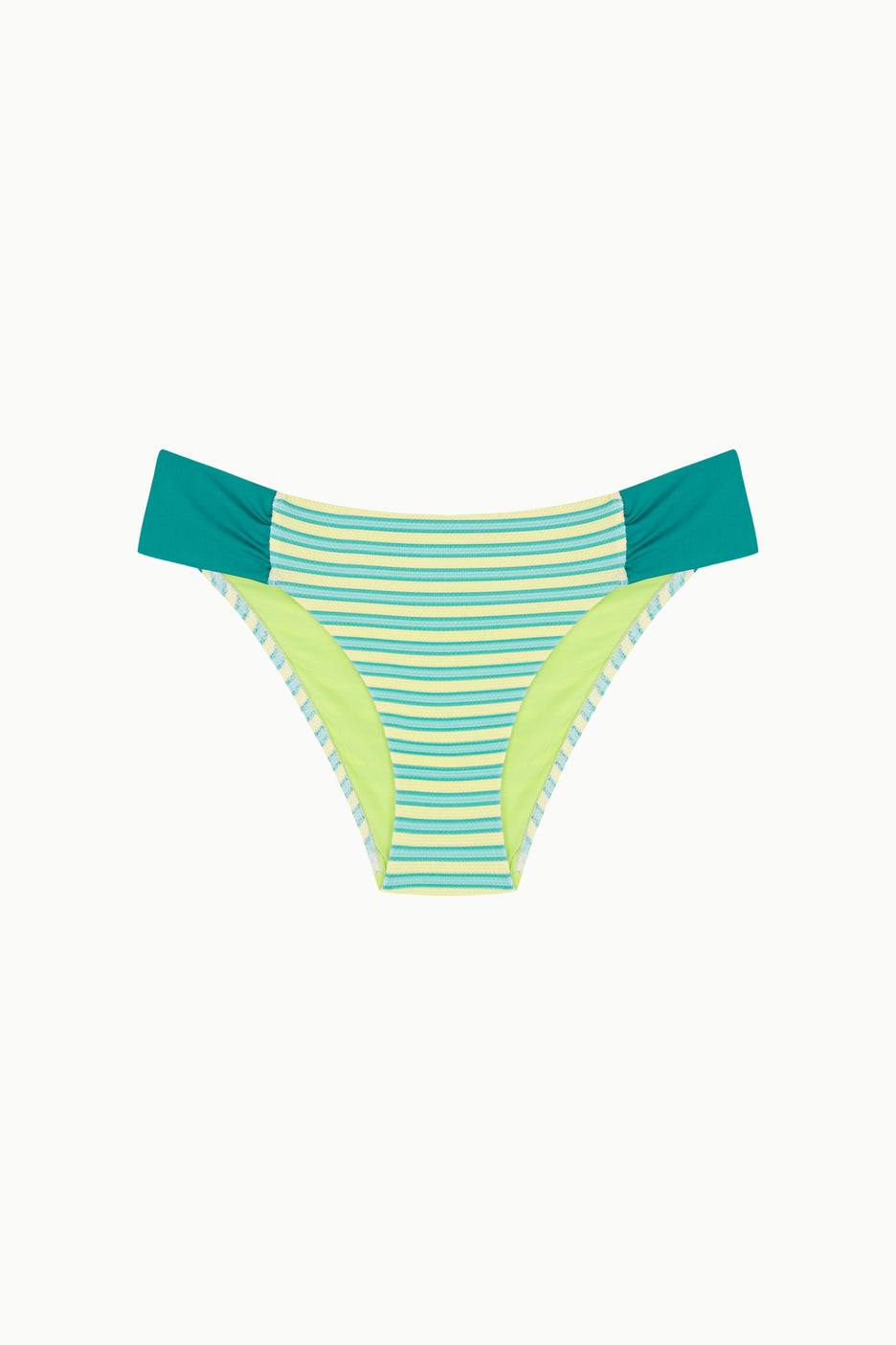 BRAGUITA BALI DE RAYAS AMARILLO Y VERDE Cotton Sail Swimwear