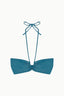 TOP IBIZA LÚREX VERDE PETRÓLEO Cotton Sail Swimwear