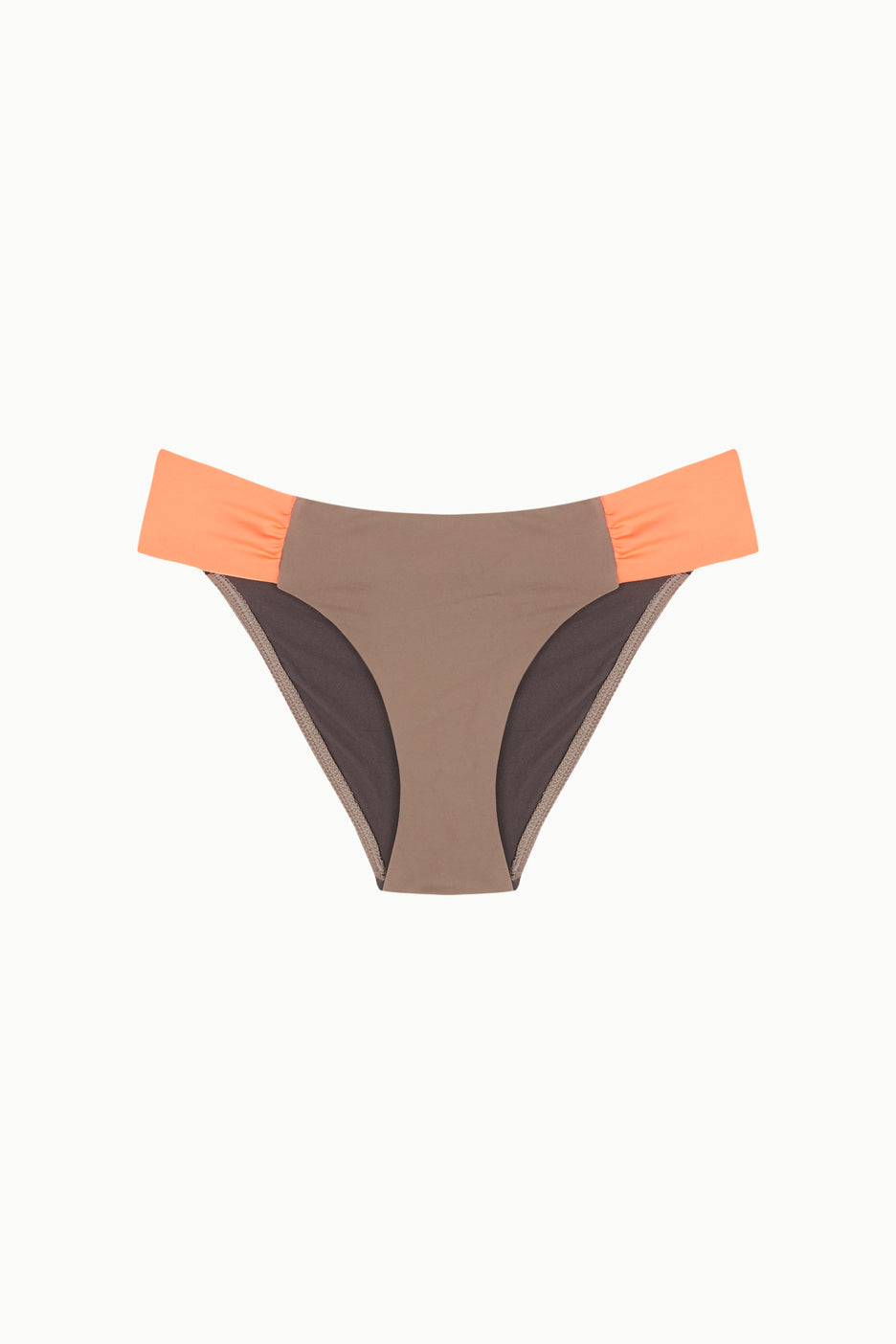 BRAGUITA BALI TOPO Y SALMÓN Cotton Sail Swimwear