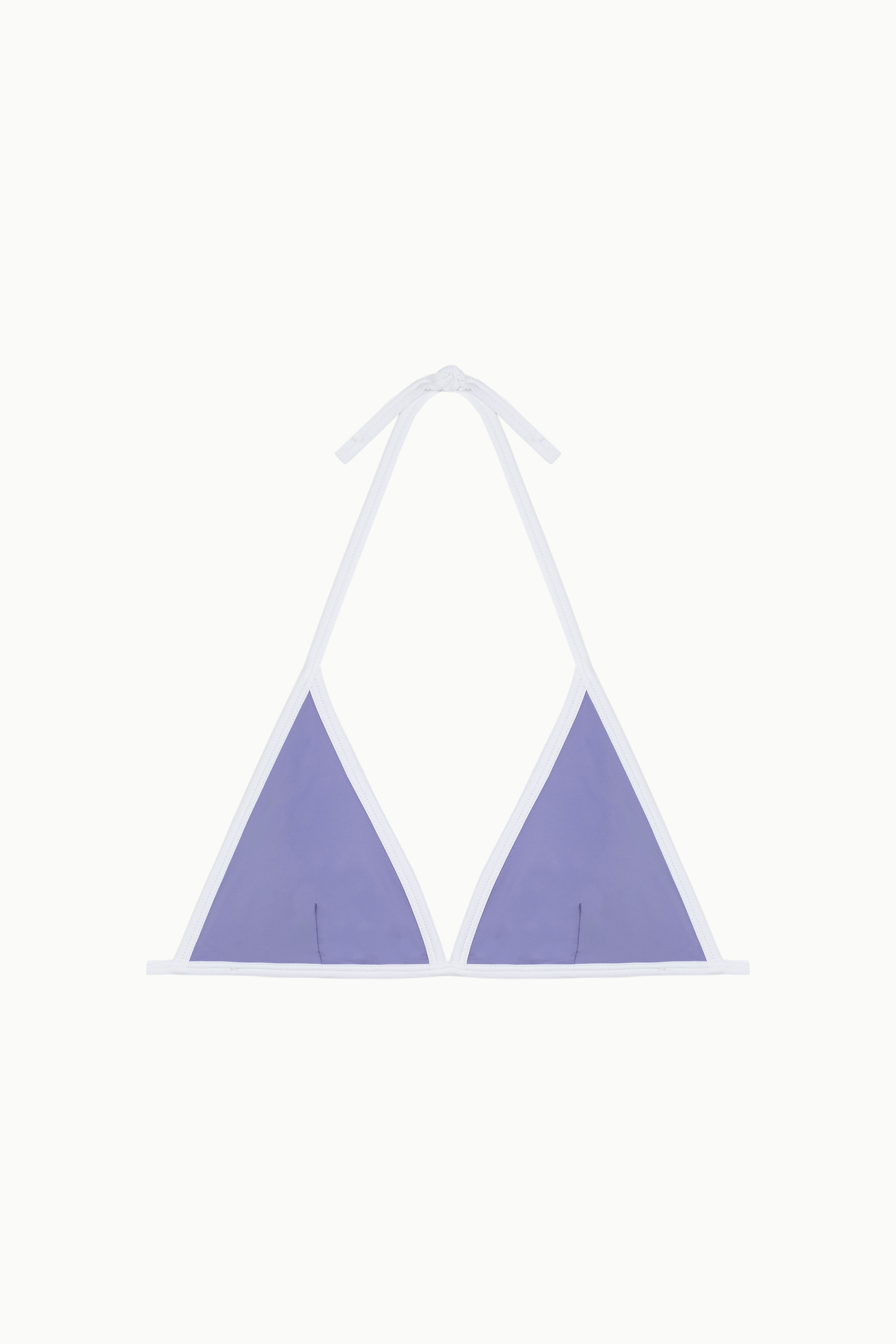 TOP MINIMAL LAVANDA Y BLANCO Cotton Sail Swimwear