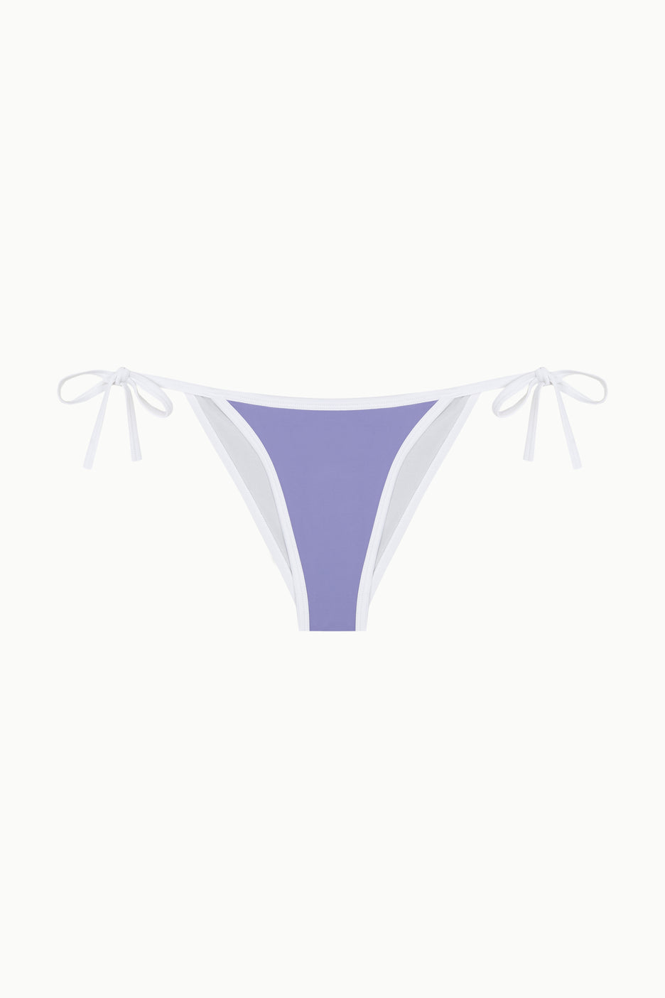 BRAGUITA MINIMAL LAVANDA Y BLANCO Cotton Sail Swimwear