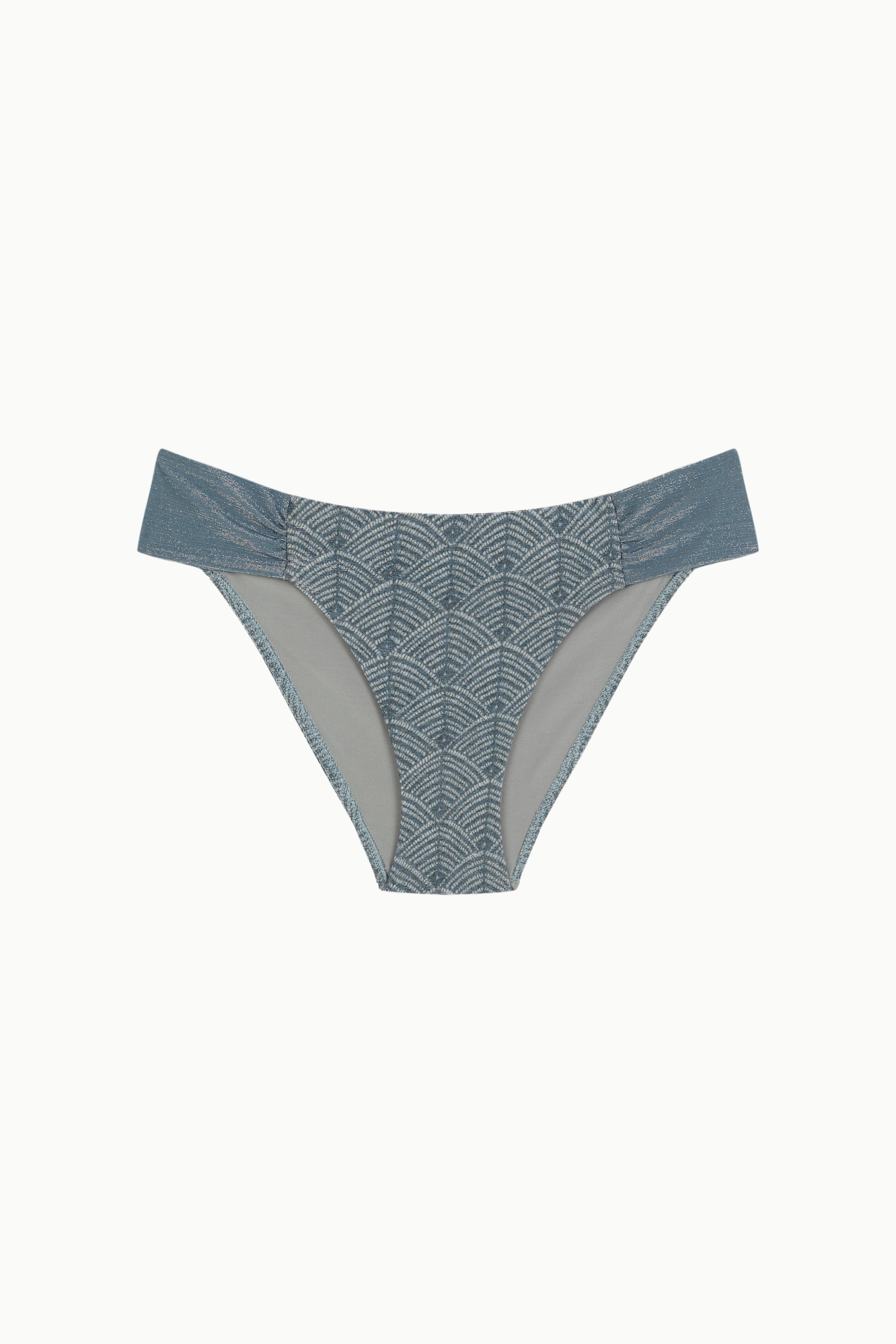 BRAGUITA BALI LÚREX NENÚFARES Cotton Sail Swimwear