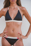 BIKINI CAPRI NEGRO Y DORADO Cotton Sail Swimwear