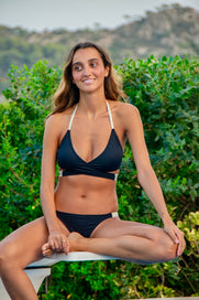 BIKINI MALE BLACK & GOLD Cotton Sail Swimwear