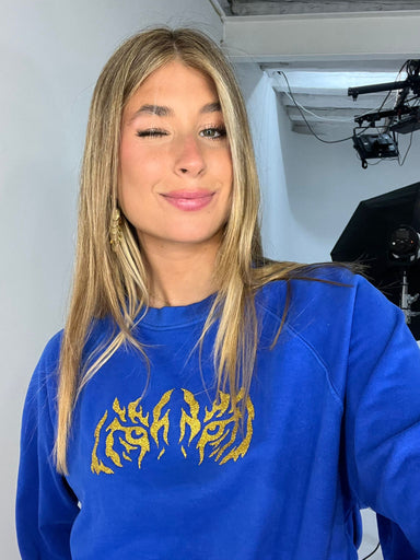 SUDADERA TIGRE AZUL ELÉCTRICO Cotton Sail Swimwear