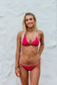 Bikini Minimal lúrex color rubí Cotton Sail Swimwear